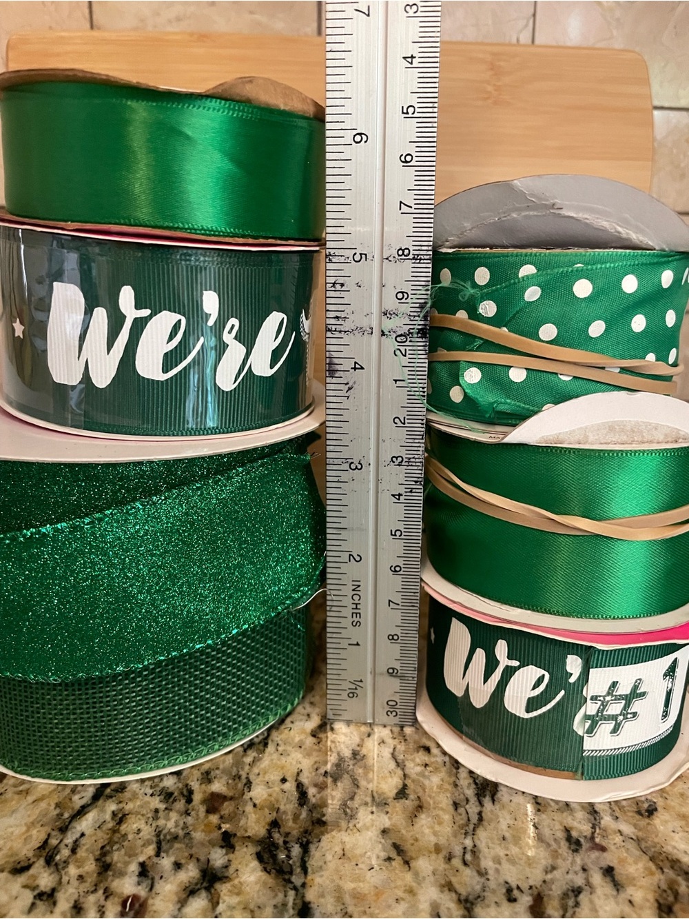 Green Decorative Craft Ribbon Assortment - Home Party Supplies